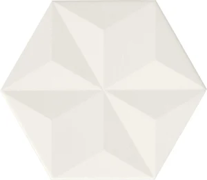 Керамогранит Aparici Chaplin White Vela Hexagon 25x29 структурированный