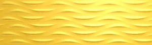 Декоративный элемент Aparici Glaciar Gold Wave 29,8x99,6 глянцевый