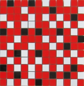 Мозаика Aparici Nordic Mix Red Mosaic 2,5X2,5 29,8x29,8 глянцевая