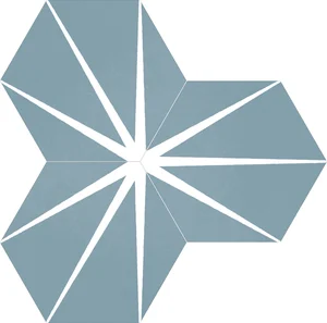 Керамогранит Apavisa Starline Blue Natural Hexagon 25x29 матовый