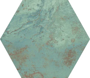 Керамогранит Apavisa Zinc Green Natural Hexagon 25x29 матовый