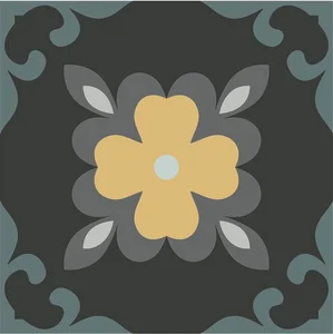 Керамогранит APE Dahlia Night 15x15 матовый