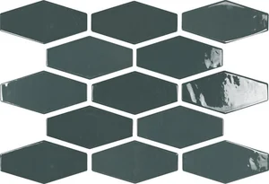 Плитка APE Harlequin Dark Green A035851 10x20 глянцевая