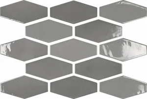 Плитка APE Harlequin Grey A035849 10x20 глянцевая
