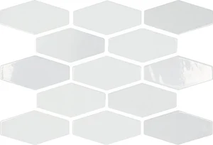 Плитка APE Harlequin White A035844 10x20 глянцевая