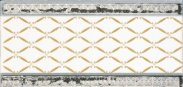 Бордюр APE Lord Cenefa Delis Blanco Silver 10x20 глянцевый