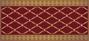 Бордюр APE Lord Cenefa Delis Burdeos Gold 10x20 глянцевый