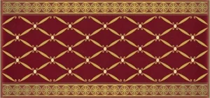Бордюр APE Lord Cenefa Delis Burdeos Gold 10x20 глянцевый