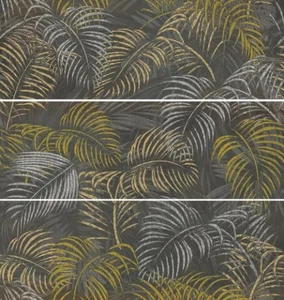 Панно APE Meteoris Decor Set (3) Aurelia Graphite 35x100 глянцевое