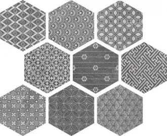 Soft Hexagon Kendo Mix Grey
