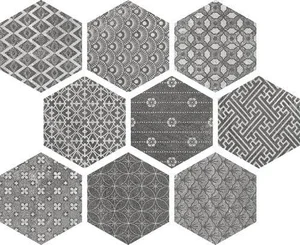 Декоративный элемент APE Soft Hexagon Kendo Mix Grey 23x26 матовый