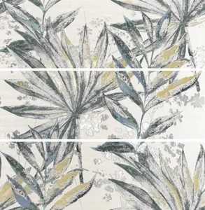 Панно APE Twist Set (3) Leavemint 40x120 матовое