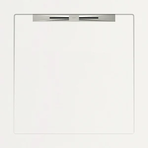 Душевой поддон из керамогранита Aquanit Aqua White Slope Line 90x90 матовый
