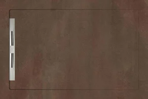 Душевой поддон из керамогранита Aquanit Cosmo Copper Slope Line 80x120 матовый