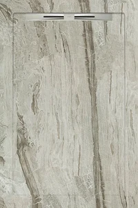 Душевой поддон из керамогранита Aquanit Misto Grey Slope Line 80x120 матовый