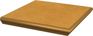 Paradyz Aquarius Beige Ступень с носиком угловая 33x33 матовая