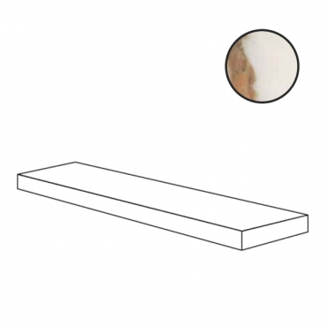Ступень Ariana Nobile Angolare Top Dx Calacatta Lux PF60009142 32x120 полированная