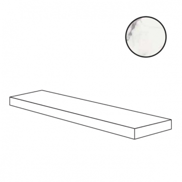 Ступень Ariana Nobile Angolare Top Dx Statuario Lux PF60010373 32x120 полированная