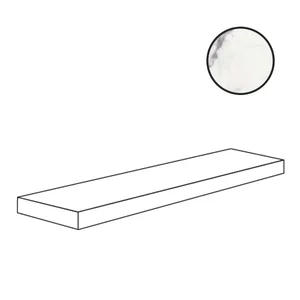 Ступень Ariana Nobile Angolare Top Sx Statuario Lux PF60010371 32x120 полированная