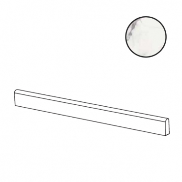 Бордюр Ariana Nobile Battiscopa Statuario Nat PF60010401 5,5x120 натуральный
