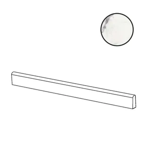 Бордюр Ariana Nobile Battiscopa Statuario Nat PF60010401 5,5x120 натуральный