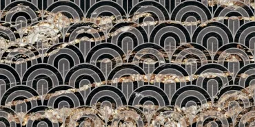 Декоративный элемент Ariana Nobile Dec Ventagli Black Taurus Lux PF60006836 60x120 полированный