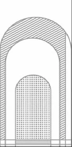 Декоративный элемент Ariana Nobile Decor Archi A Lux PF60008306 120x280 полированный