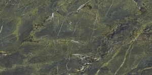 Керамогранит Ariostea Ultra Marmi Verde Karzai Lucidato Shiny UM6L300637 150x300 полированный