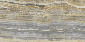 Керамогранит Ariostea Ultra Onici Grey Onyx Vein Cut Lucidato Shiny 30x150 полированный