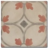 Плитка Arkadia Novecento Fiore Rosso 20x20 матовая
