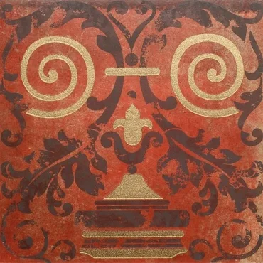 Декоративный элемент Arkadia Ornamenti Rosso Mod. Oro B 30x30 матовый