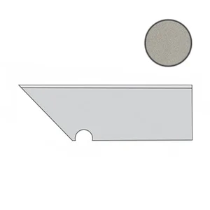 Спецэлемент Atlas Concorde Italy Arkshade Grey Battiscopa Sag. SX AUI7 7,2x30 матовый