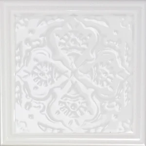 Декоративный элемент Monopole Armonia C Blanco 15x15 глянцевый