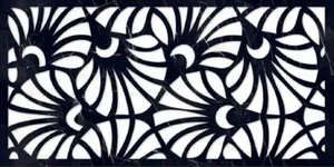 Декоративный элемент Art Ceramic Mira Black Decore 60x120 полированный