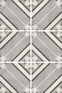 Декоративный элемент Equipe Art Nouveau Inspire Grey 24415 20x20 матовый