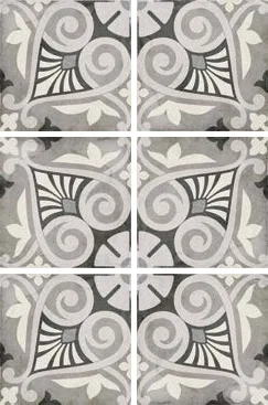 Декоративный элемент Equipe Art Nouveau Opera Grey 24418 20x20 матовый