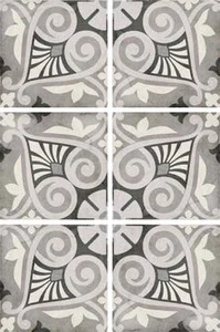 Декоративный элемент Equipe Art Nouveau Opera Grey 24418 20x20 матовый