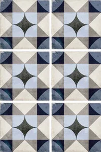 Декоративный элемент Equipe Art Nouveau Palais Blue 24410 20x20 матовый