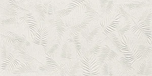 Плитка Atlas Concorde Italy 3D Wall Carve Leaf White A578 40x80 матовая