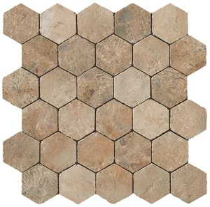 Мозаика Atlas Concorde Italy Aix Beige Honeycomb Tumbled A0UB 30x31 матовая