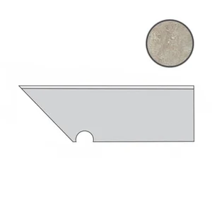Спецэлемент Atlas Concorde Italy Aix Cendre Battiscopa Sag. SX A0SP 7,2x30 матовый