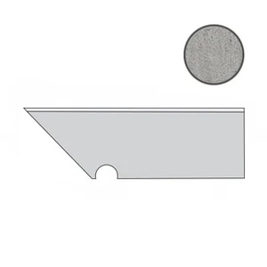 Спецэлемент Atlas Concorde Italy Blaze Aluminium Battiscopa Sag. SX A0IW 7,2x30 матовый