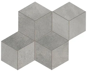 Мозаика Atlas Concorde Italy Blaze Aluminium Mosaico Esagono A0UO 30,5x35,2 матовая