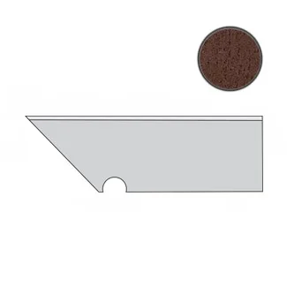 Спецэлемент Atlas Concorde Italy Blaze Corten Battiscopa Sag. SX A0IX 7,2x30 матовый