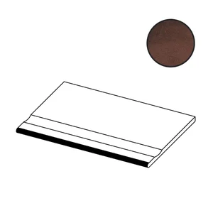 Ступень Atlas Concorde Italy Blaze Corten Bordo Piscina Angolare Sx A2WJ 30x60 матовая