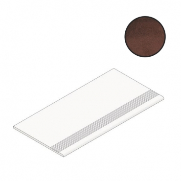 Ступень Atlas Concorde Italy Blaze Corten Gradino Round Angolare DX A2WL 30x60 матовая