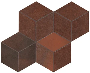 Мозаика Atlas Concorde Italy Blaze Corten Mosaico Esagono A0UP 30,5x35,2 матовая