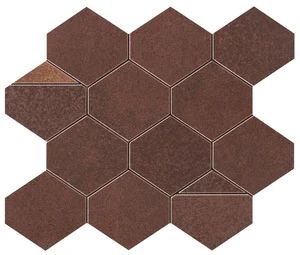 Мозаика Atlas Concorde Italy Blaze Corten Mosaico Nest 9BNC 25,8x29,4 матовая