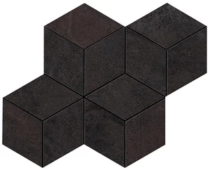 Мозаика Atlas Concorde Italy Blaze Iron Mosaico Esagono A0UQ 30,5x35,2 матовая