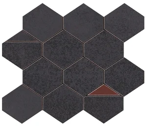 Мозаика Atlas Concorde Italy Blaze Iron Mosaico Nest 9BNI 25,8x29,4 матовая